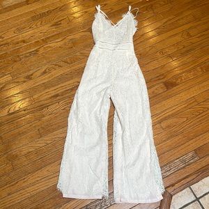 Bride To Be Lace Pants Jumpsuit Bridal Wedding Bachelorette